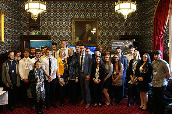 Wendy welcomes local apprentices to Westminster