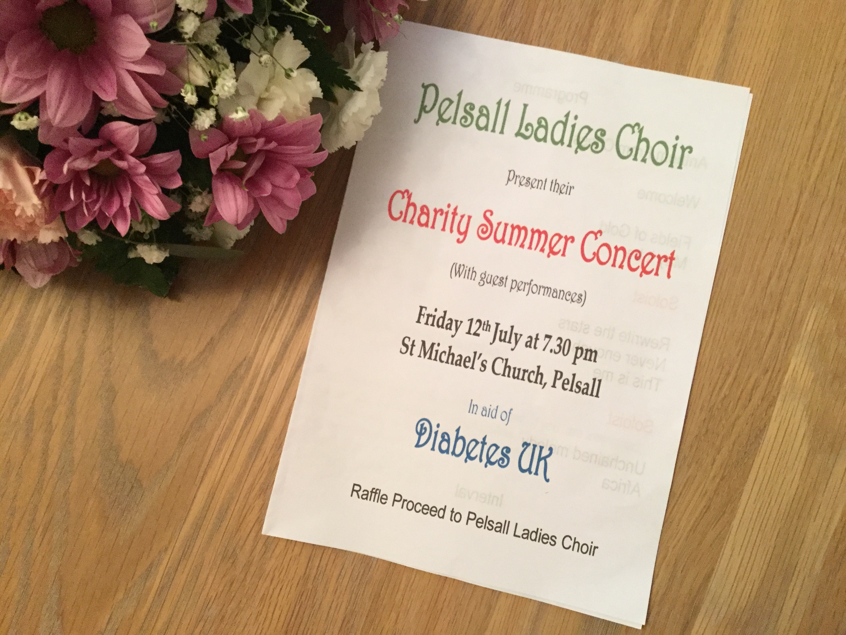Pelsall Ladies Choir Summer Concert