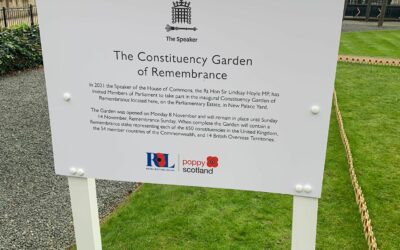 The Constituency Garden of Remembrance in Parliament